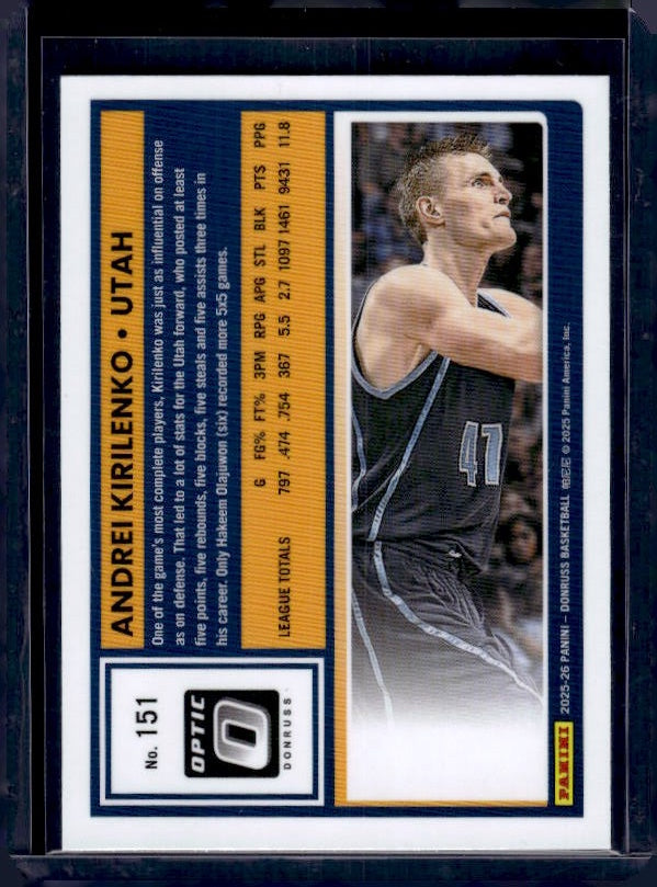 2025-26 Donruss #151 Andrei Kirilenko Optic