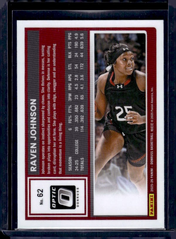 2025-26 Donruss #62 Raven Johnson Optic
