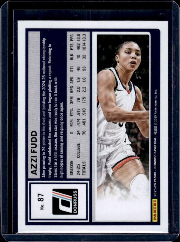 2025-26 Donruss #87 Azzi Fudd