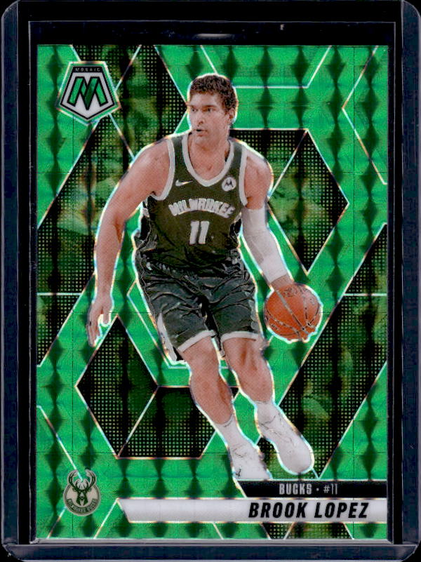 2024-25 Panini Mosaic #45 Brook Lopez Green Mosaic