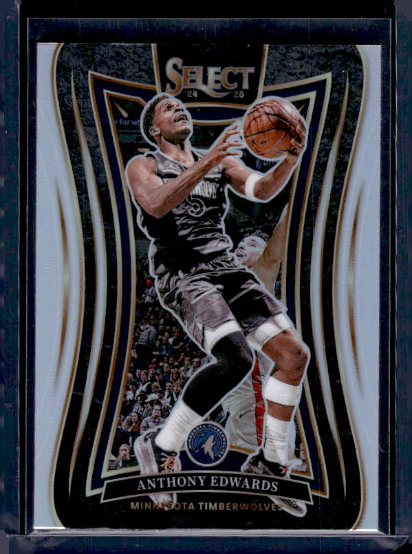 2024-25 Panini Select #365 Anthony Edwards Silver Prizm