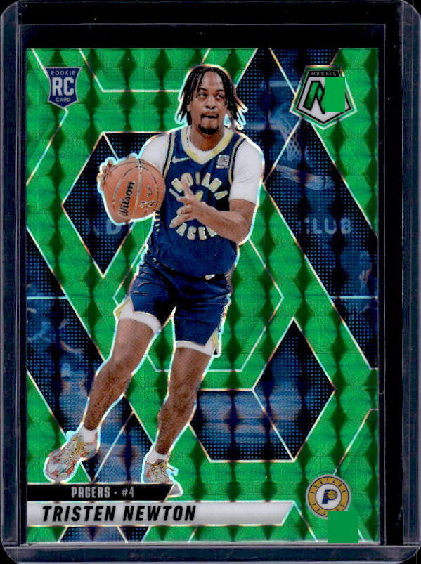 2024-25 Panini Mosaic #220 Tristen Newton Green Mosaic