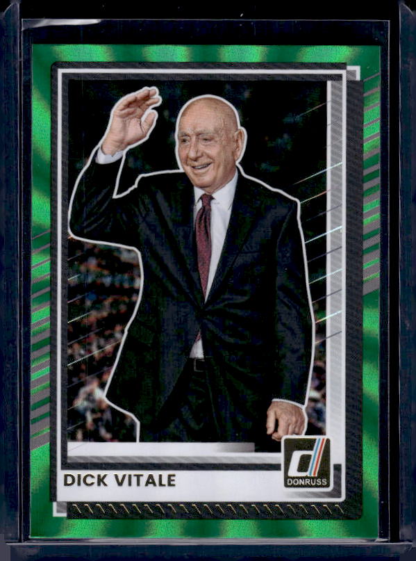 2025-26 Donruss #181 Dick Vitale Holo Green Laser