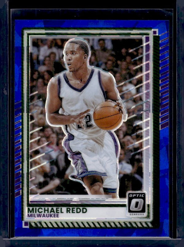 2025-26 Donruss #160 Michael Redd Optic Blue Cracked Ice