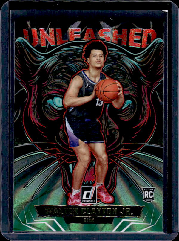 2025-26 Donruss #19 Walter Clayton Jr. Unleashed Holo Green Laser