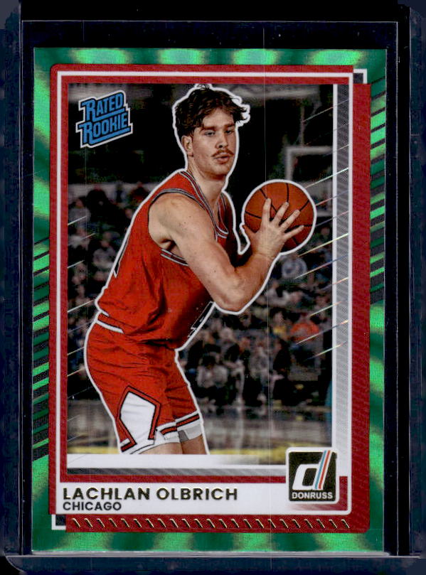 2025-26 Donruss #40 Lachlan Olbrich Holo Green Laser