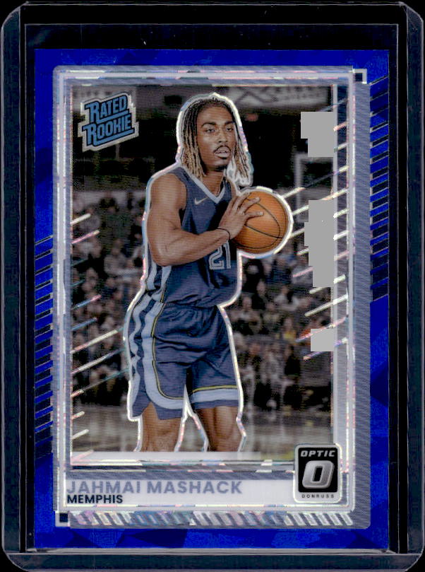 2025-26 Donruss #44 Jahmai Mashack Optic Blue Cracked Ice
