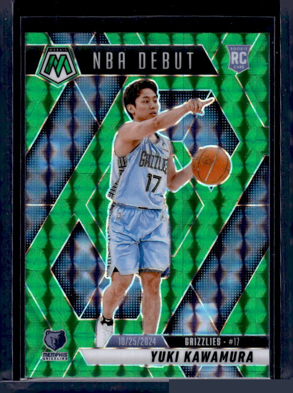 2024-25 Panini Mosaic #265 Yuki Kawamura Green Mosaic