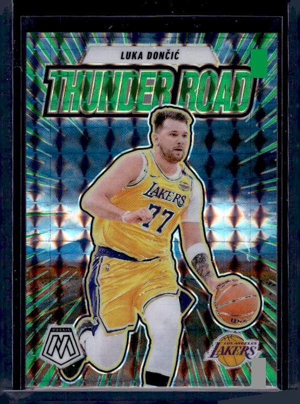 2024-25 Panini Mosaic #1 Luka Doncic Thunder Road Mosaic Green