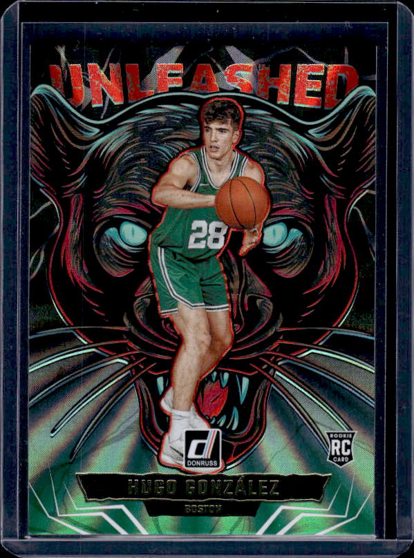 2025-26 Donruss #4 Hugo Gonzalez Unleashed Holo Laser