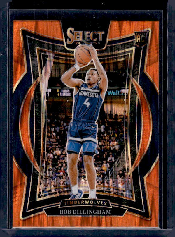 2024-25 Panini Select #84 Rob Dillingham Orange Flash Prizm