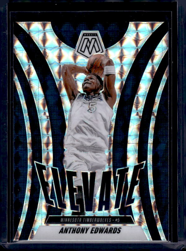 2024-25 Panini Mosaic #3 Anthony Edwards Elevate Mosaic