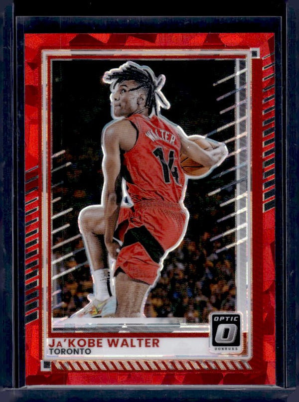2025-26 Donruss #115 Ja'Kobe Walter Optic Red Cracked Ice
