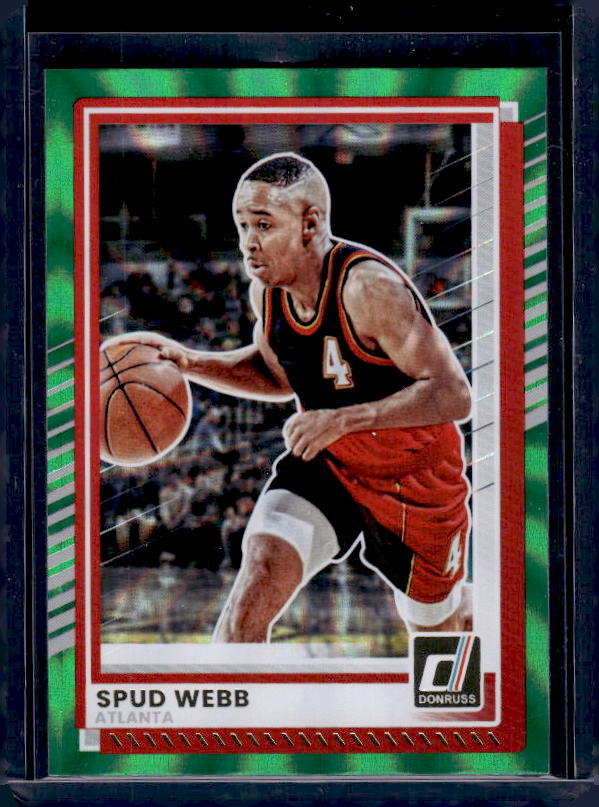 2025-26 Donruss #145 Spud Webb Holo Green Laser