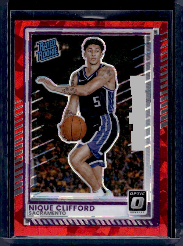 2025-26 Donruss #15 Nique Clifford Optic Red Cracked Ice