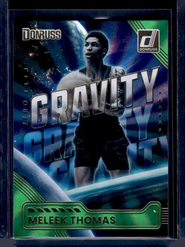 2025-26 Donruss #17 Meleek Thomas Zero Gravity Holo Green Laser