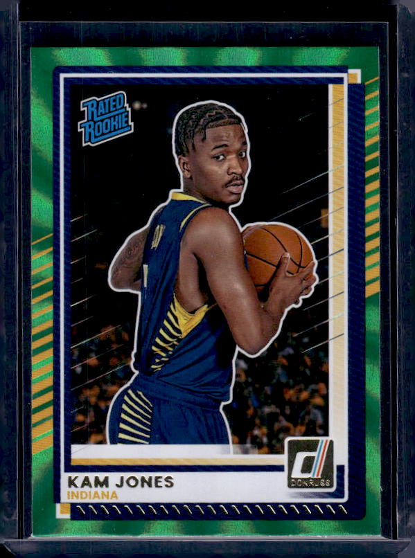 2025-26 Donruss #25 Kam Jones Holo Green Laser