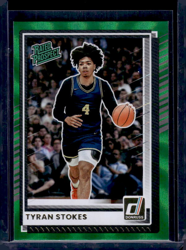 2025-26 Donruss #57 Tyran Stokes Holo Green Laser