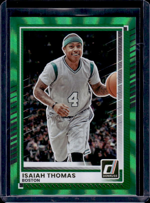 2025-26 Donruss #187 Isaiah Thomas Holo Green Laser