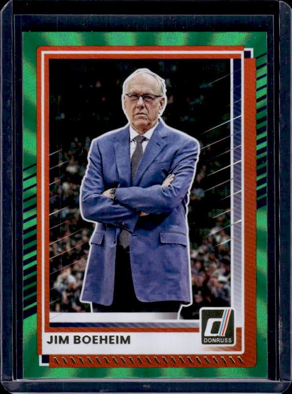 2025-26 Donruss #196 Jim Boeheim Holo Green Laser
