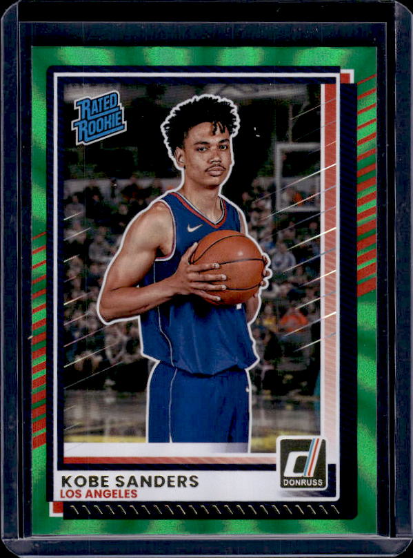 2025-26 Donruss #36 Kobe Sanders Holo Green Laser