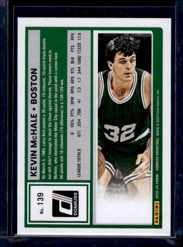 2025-26 Donruss #139 Kevin McHale Holo Green Laser
