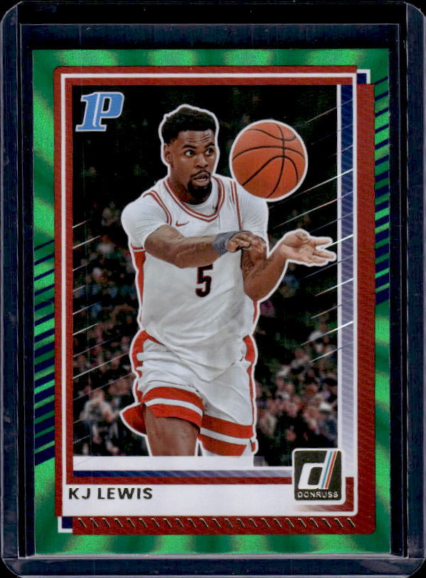 2025-26 Donruss #94 KJ Lewis Holo Green Laser