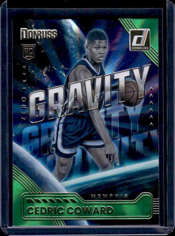 2025-26 Donruss #20 Cedric Coward Zero Gravity Holo Green Laser