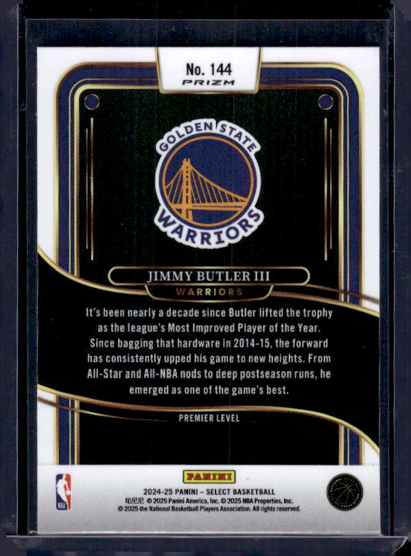 2024-25 Panini Select #144 Jimmy Butler III Blue Prizm