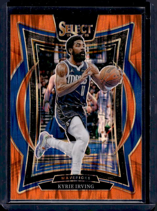 2024-25 Panini Select #46 Kyrie Irving Orange Flash Prizm