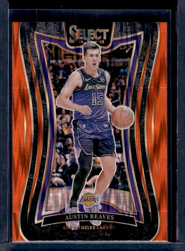 2024-25 Panini Select #320 Austin Reaves Orange Flash Prizm