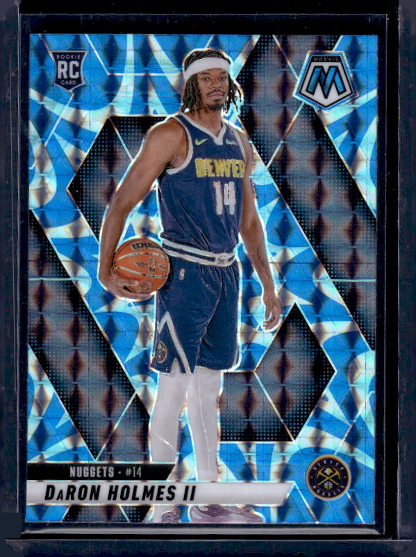 2024-25 Panini Mosaic #250 DaRon Holmes II Reactive Blue Mosaic