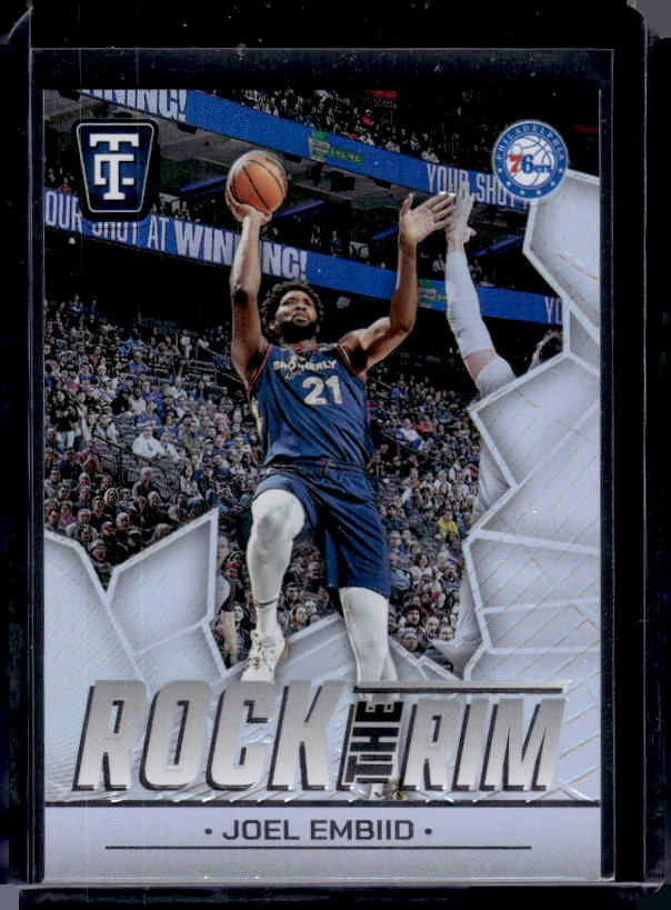 2024-25 Panini Totally Certified #8 Joel Embiid Rock the Rim Mirror