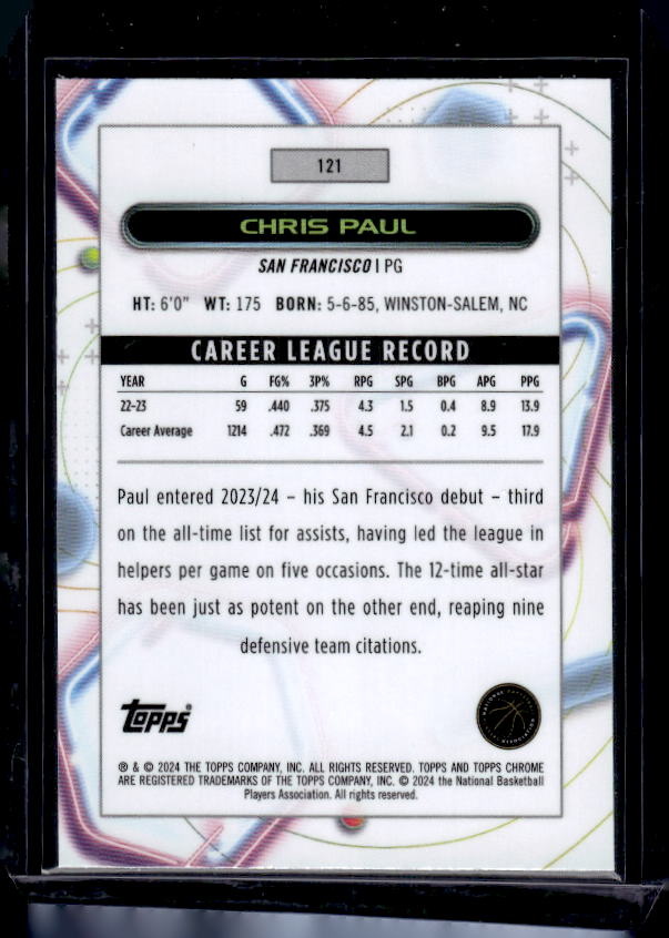2023-24 Topps Chrome Cosmic #121 Chris Paul Nucleus Refractors