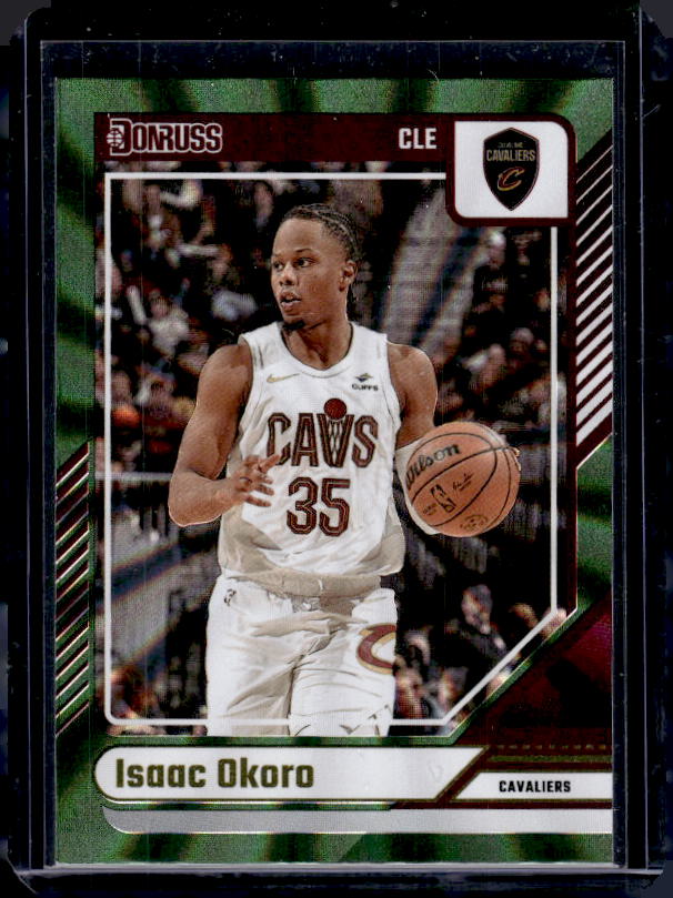 2024-25 Donruss #157 Isaac Okoro Holo Green Laser