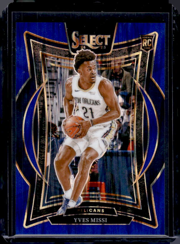2024-25 Panini Select #88 Yves Missi Blue Tectonic Prizm #/99