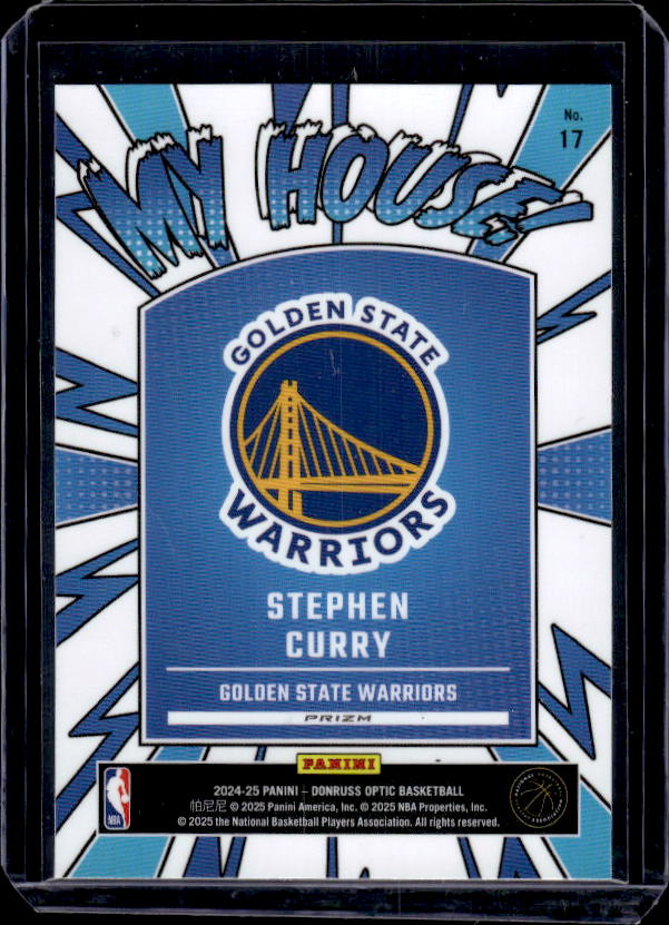 2024-25 Donruss Optic #17 Stephen Curry My House Holo