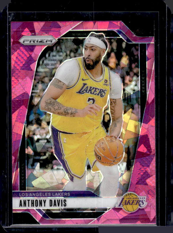 2024-25 Panini Prizm #195 Anthony Davis Prizms Pink Ice