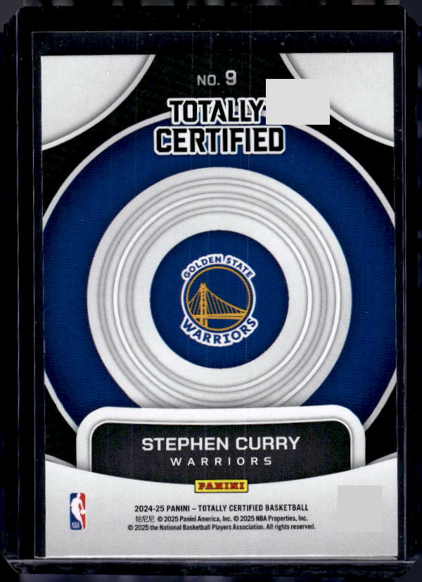 2024-25 Panini Totally Certified #9 Stephen Curry On Target Mirror