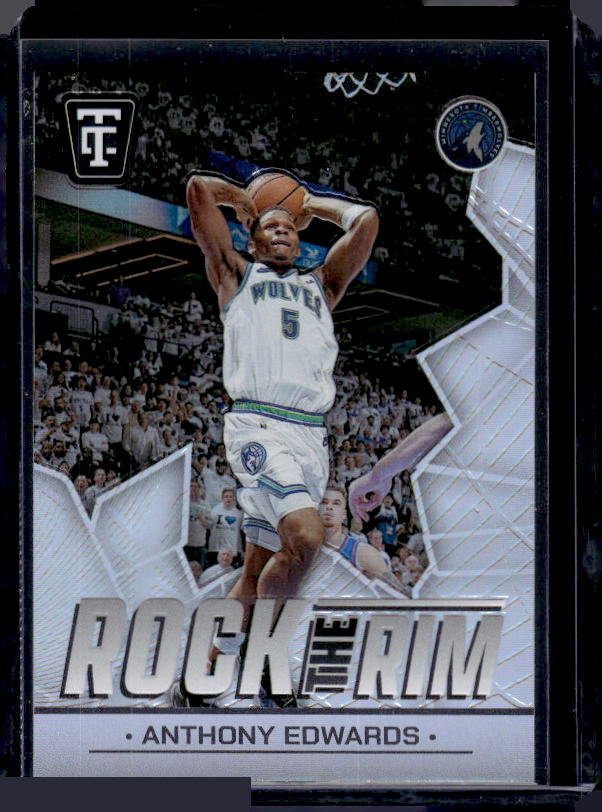 2024-25 Panini Totally Certified #10 Anthony Edwards Rock the Rim