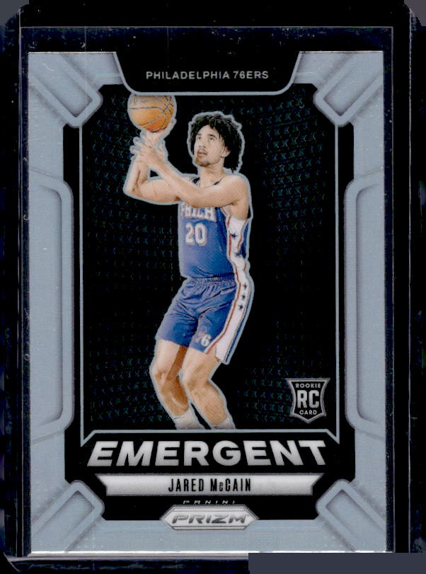 2024-25 Panini Prizm #19 Jared McCain Emergent Prizms Silver
