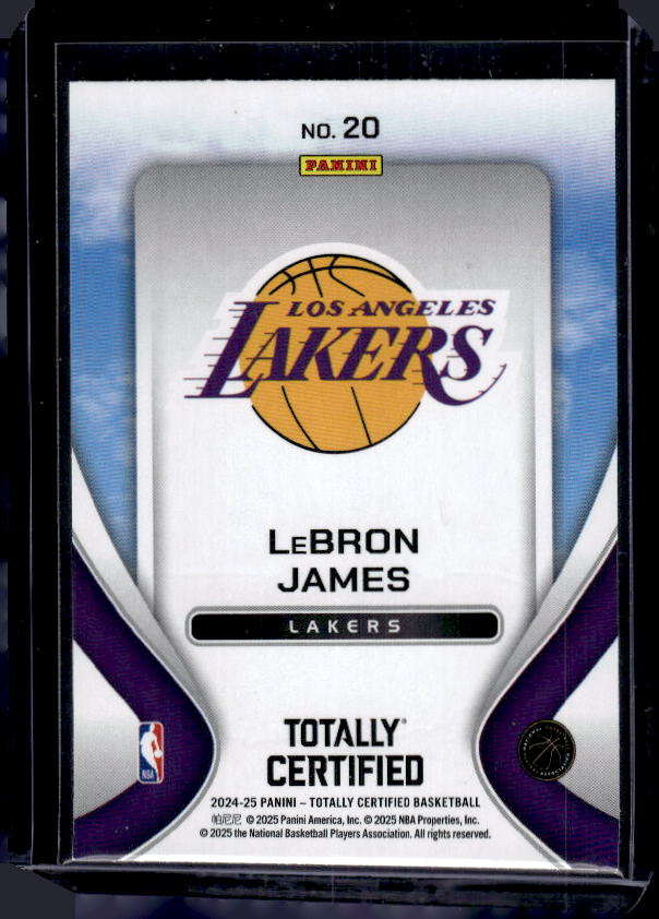 2024-25 Panini Totally Certified #20 LeBron James Franchise Foundations Mirror