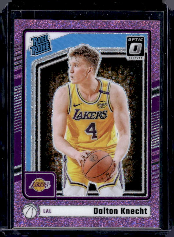 2024-25 Donruss Optic #256 Dalton Knecht Pink Glitter #/275