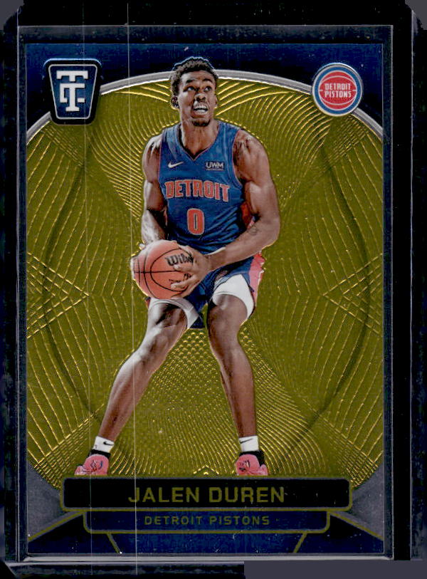 2024-25 Panini Totally Certified #110 Jalen Duren Mirror Gold #/10
