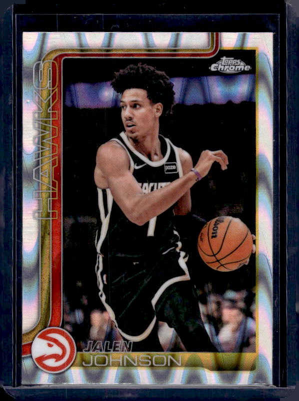 2025-26 Topps Chrome Update #49 Jalen Johnson RayWave