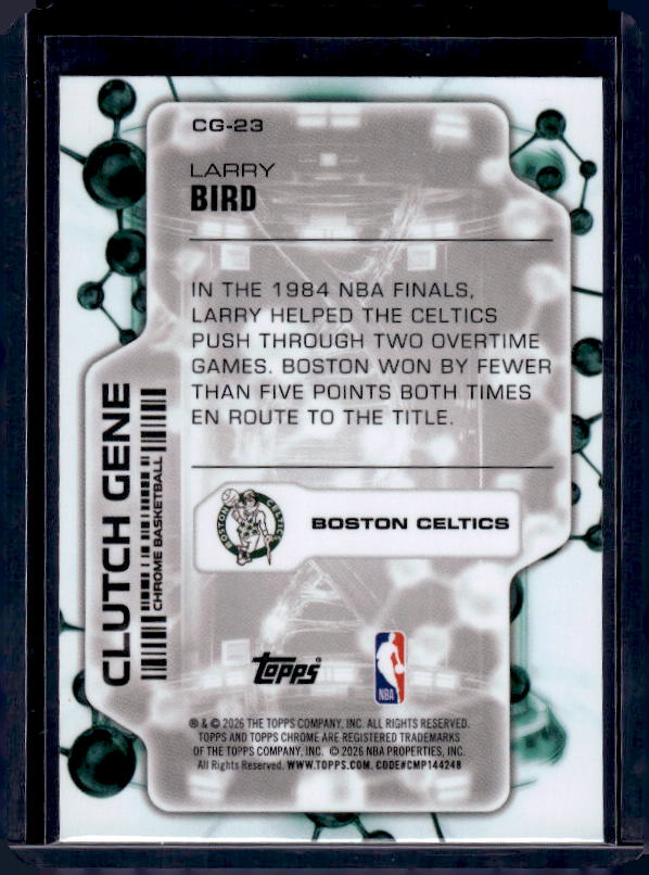 2025-26 Topps Chrome Update #CG-23 Larry Bird Clutch Gene