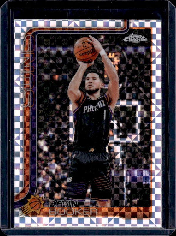 2025-26 Topps Chrome Update #26 Devin Booker X-Fractor