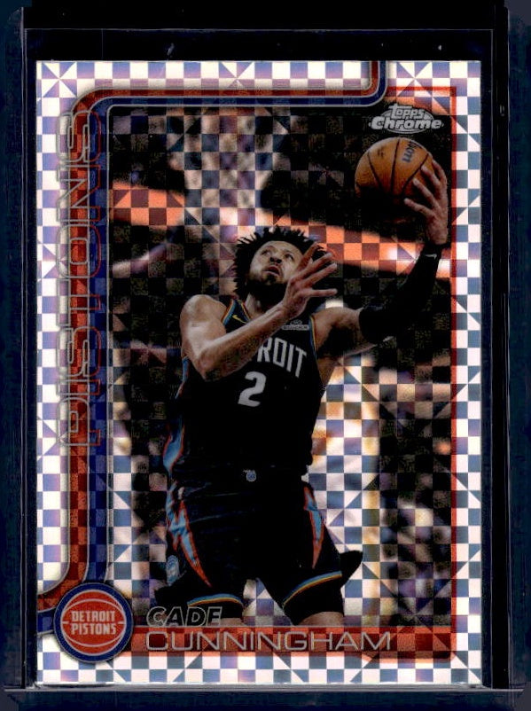 2025-26 Topps Chrome Update #6 Cade Cunningham X-Fractor
