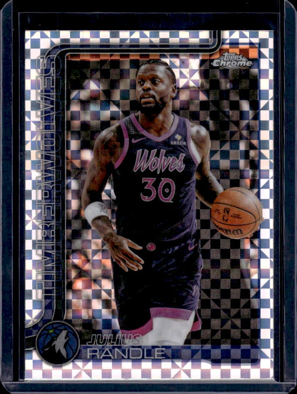2025-26 Topps Chrome Update #52 Julius Randle X-Fractor
