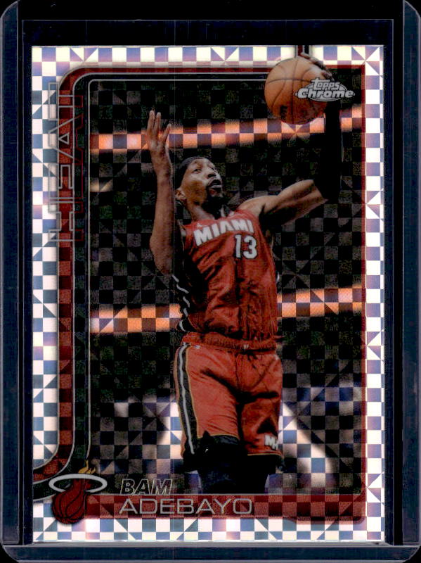2025-26 Topps Chrome Update #35 Bam Adebayo X-Fractor